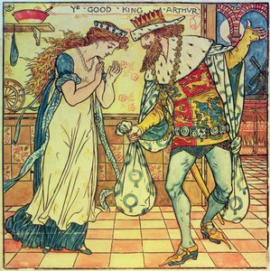 "Ye Good King Arthur" (tecknad) av English School